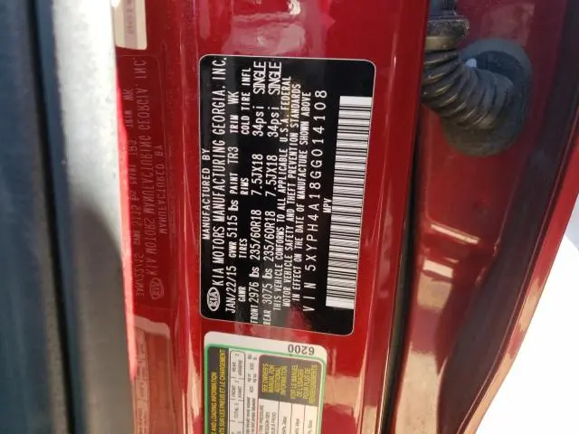 2016 KIA SORENTO EX  
