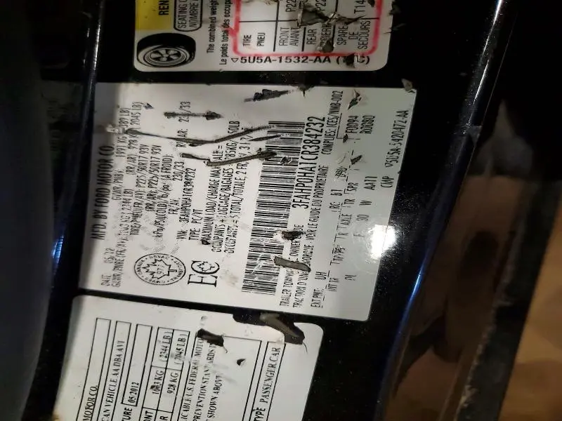 2012 FORD FUSION SE  