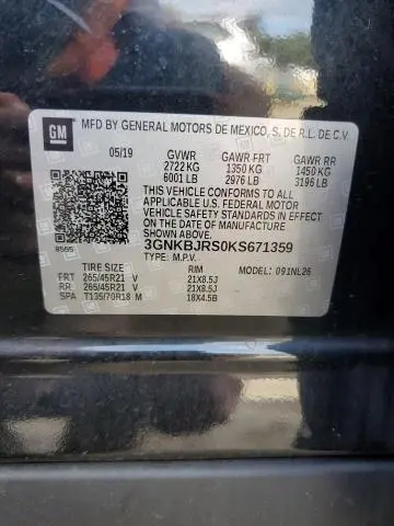 2019 CHEVROLET BLAZER RS  