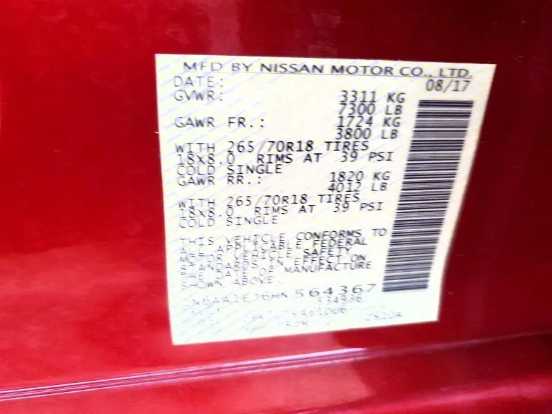 2017 NISSAN TITAN S  
