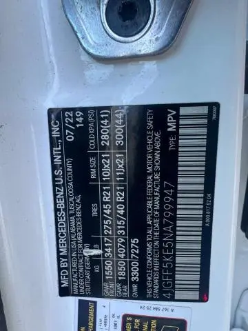 2022 MERCEDES-BENZ GLS 450 4MATIC  