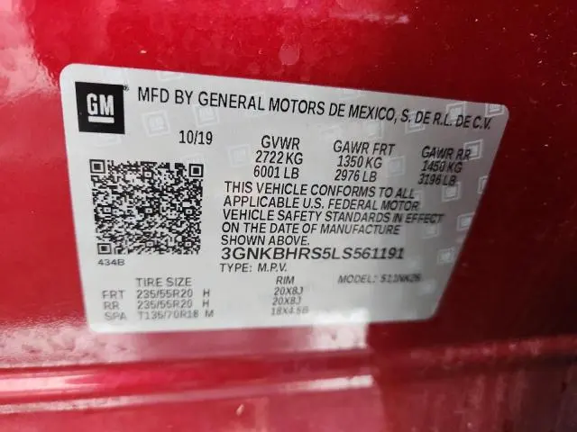 2020 CHEVROLET BLAZER 2LT  