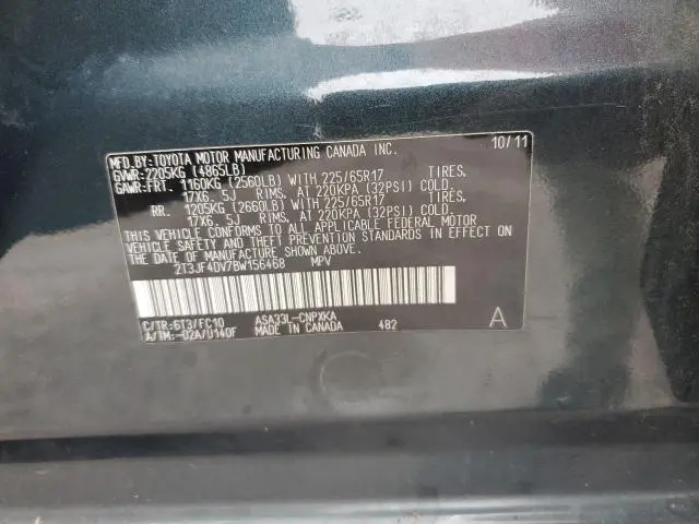 2011 TOYOTA RAV4   
