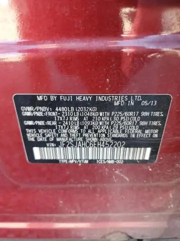 2014 SUBARU FORESTER 2.5I LIMITED  