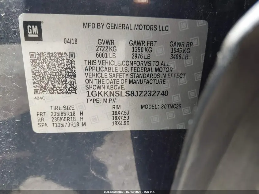 2018 GMC ACADIA SLE-2