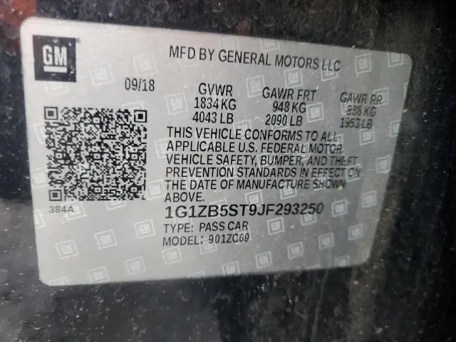 2018 CHEVROLET MALIBU LS  