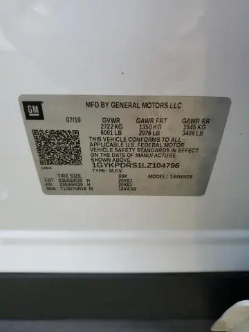 2020 CADILLAC XT6 PREMIUM LUXURY  