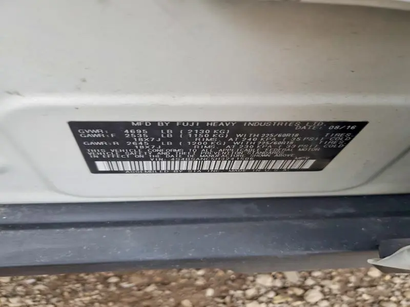 2017 SUBARU OUTBACK 2.5I LIMITED  