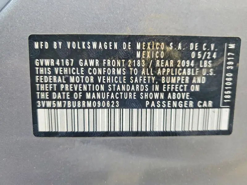2024 VOLKSWAGEN JETTA S  