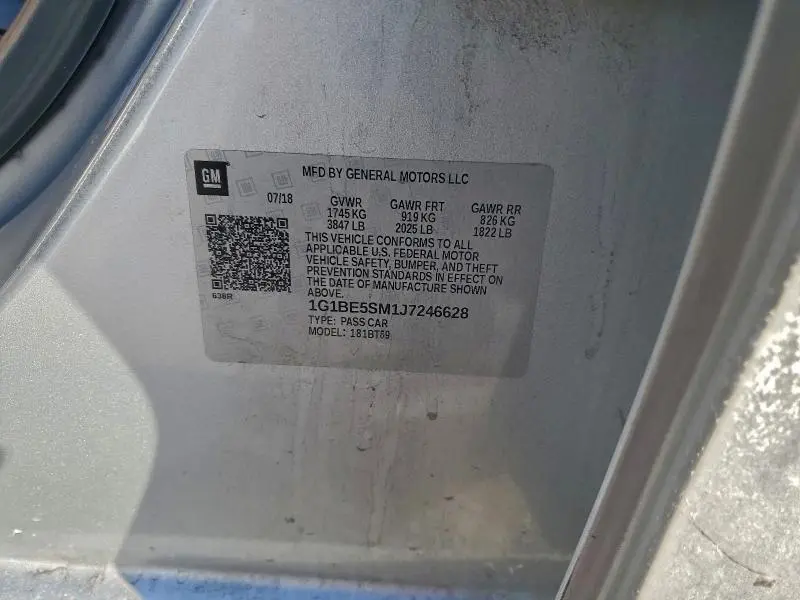 2018 CHEVROLET CRUZE LT  