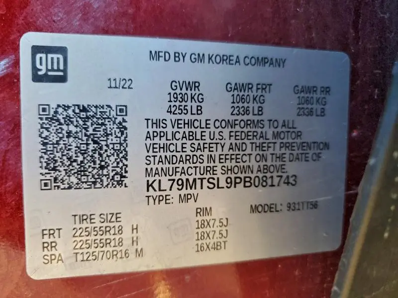 2023 CHEVROLET TRAILBLAZER RS  