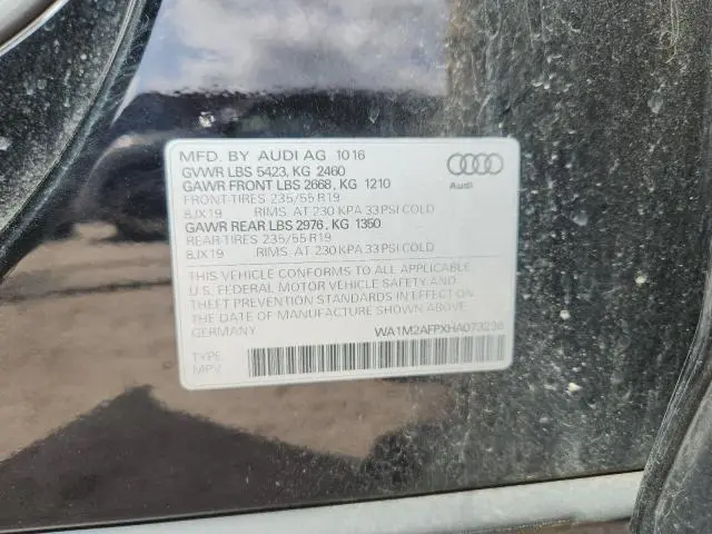 2017 AUDI Q5 PREMIUM PLUS  