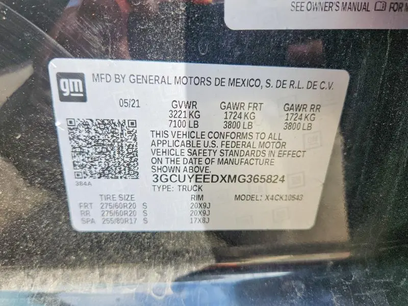 2021 CHEVROLET SILVERADO K1500 RST  