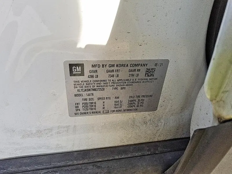 2021 CHEVROLET TRAX LS  