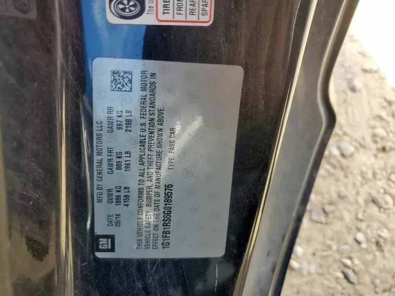 2016 CHEVROLET CAMARO LT  