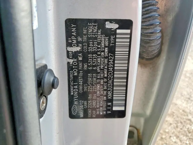 2012 HYUNDAI TUCSON LIMITED  