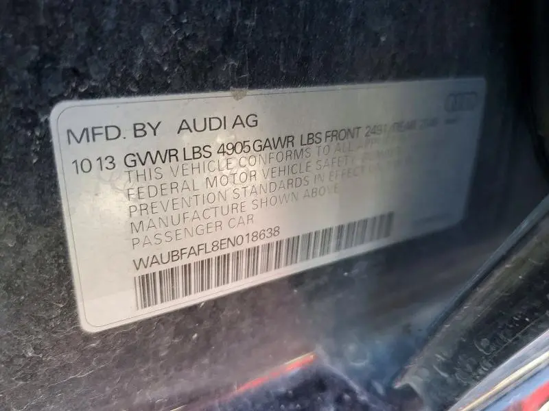 2014 AUDI A4   