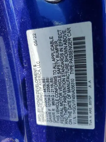 2022 HONDA ACCORD SPORT SE  