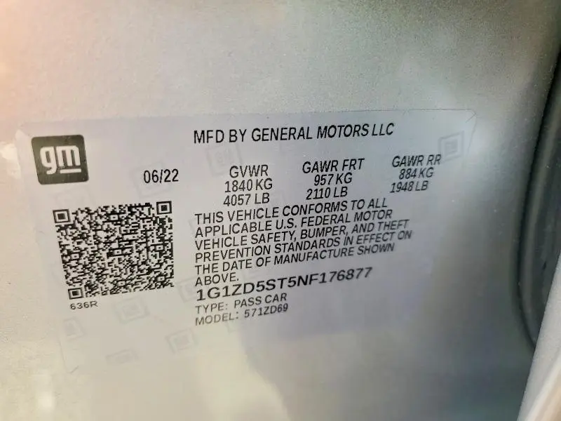 2022 CHEVROLET MALIBU LT  