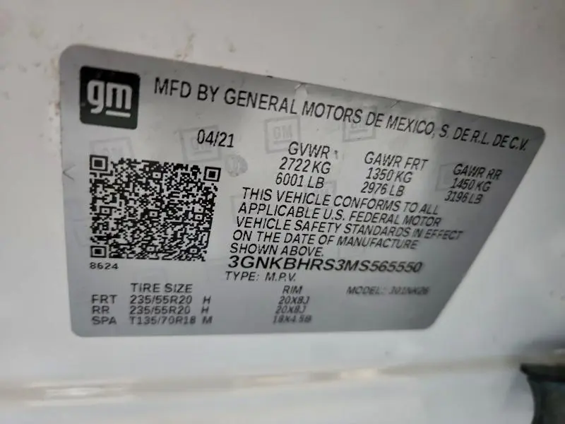 2021 CHEVROLET BLAZER 2LT  