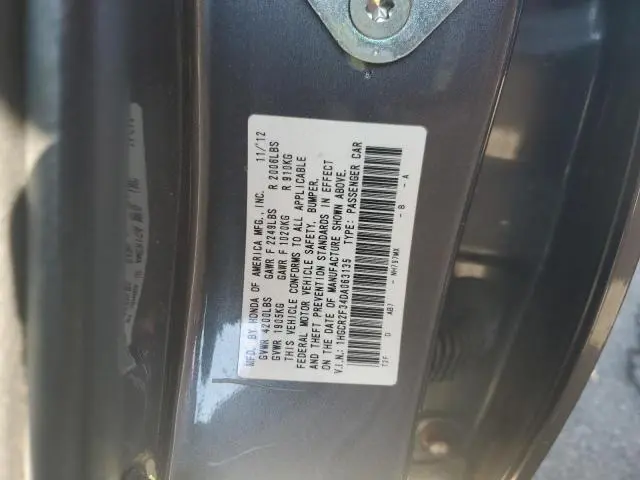 2013 HONDA ACCORD LX  