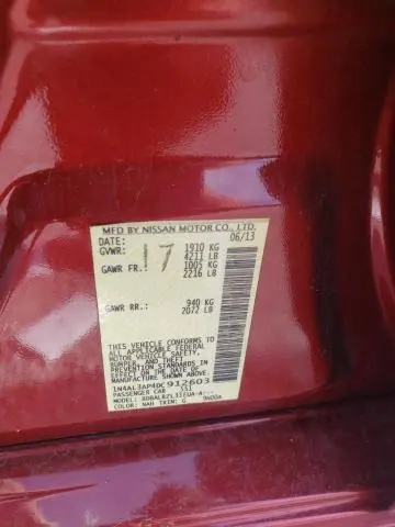 2013 NISSAN ALTIMA 2.5