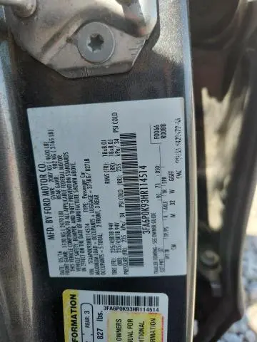 2017 FORD FUSION TITANIUM  