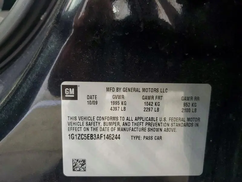 2010 CHEVROLET MALIBU 1LT  