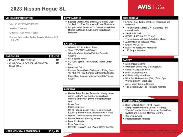 2023 NISSAN ROGUE SL