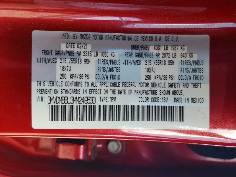 2021 MAZDA CX-30 SELECT  