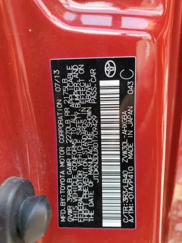 2013 TOYOTA PRIUS   