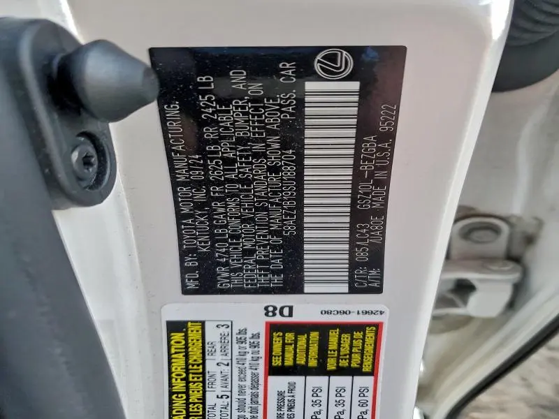 2025 LEXUS ES 350 BASE  