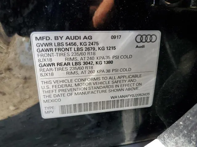 2018 AUDI Q5 PREMIUM  