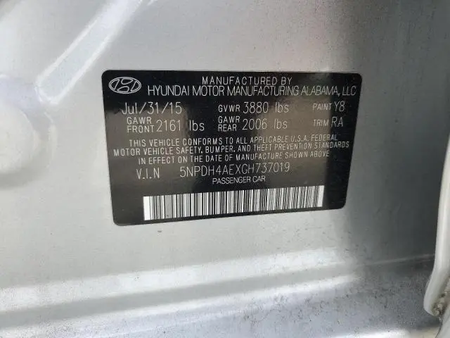 2016 HYUNDAI ELANTRA SE