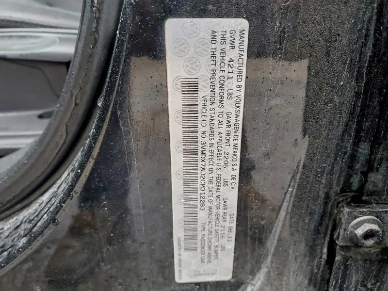 2012 VOLKSWAGEN JETTA SE  