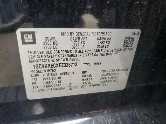 2015 CHEVROLET SILVERADO K1500 LT  