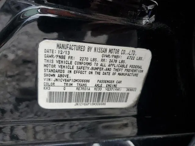 2013 INFINITI G37 BASE