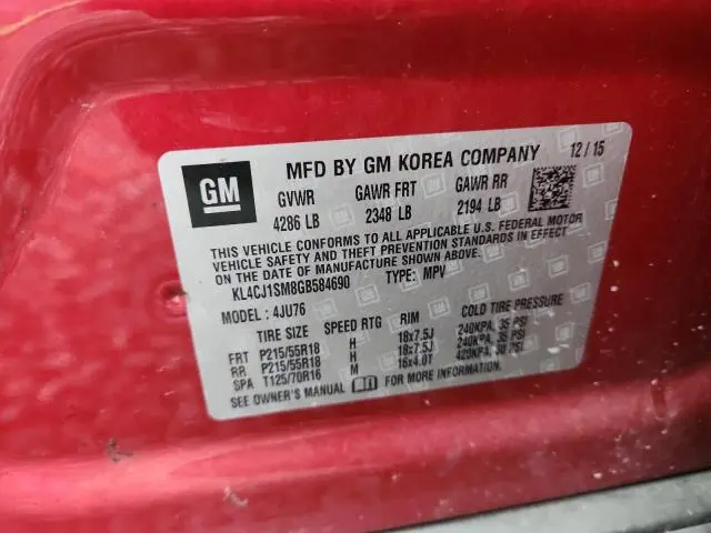 2016 BUICK ENCORE SPORT TOURING  