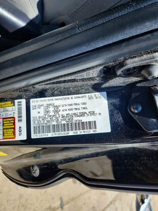 2021 TOYOTA TACOMA SR  
