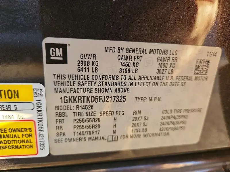 2015 GMC ACADIA DENALI  