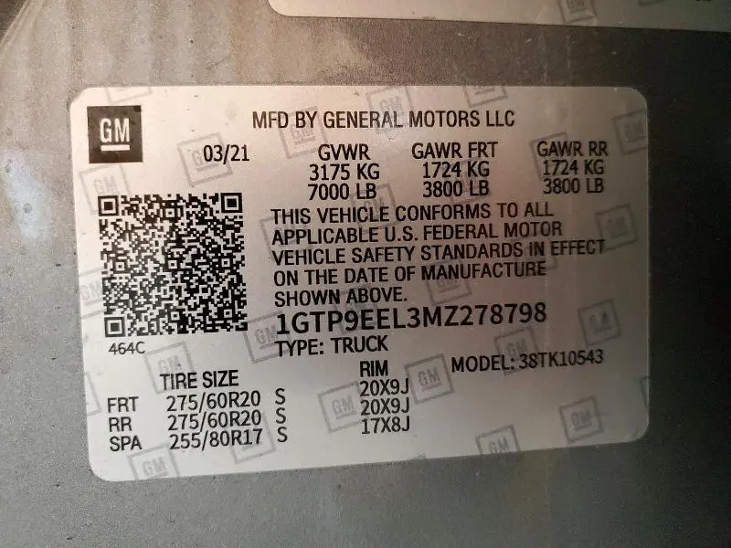 2021 GMC SIERRA K1500 AT4  