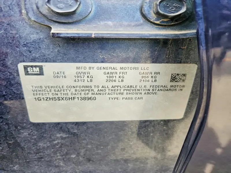 2017 CHEVROLET MALIBU PREMIER  