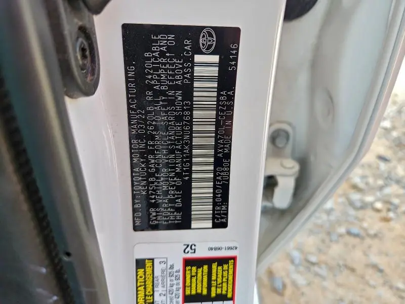 2022 TOYOTA CAMRY SE  