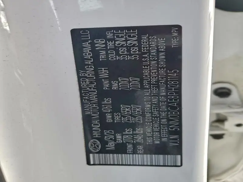 2023 HYUNDAI TUCSON SEL  