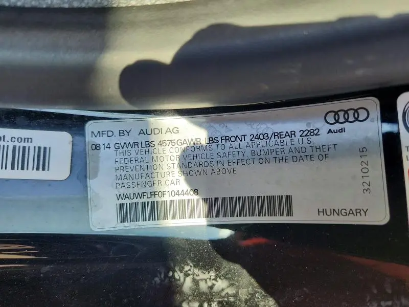 2015 AUDI A3 PRESTIGE S-LINE  
