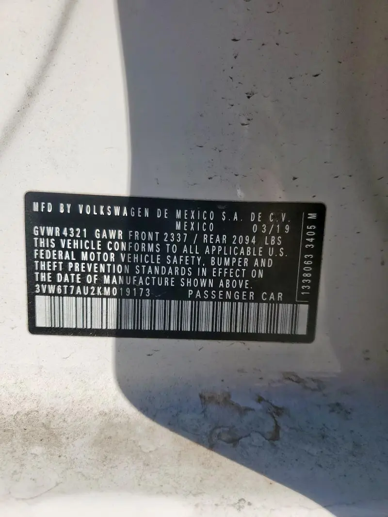 2019 VOLKSWAGEN GTI S  