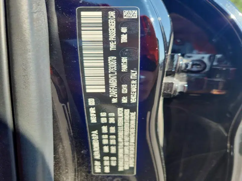 2020 ALFA ROMEO GIULIA TI  