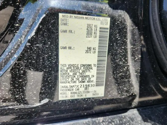 2018 NISSAN ALTIMA 2.5