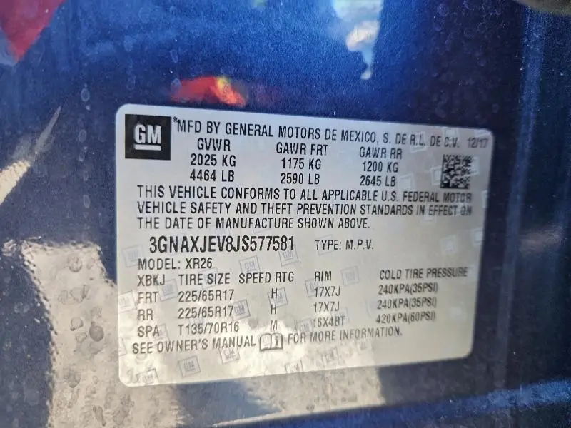 2018 CHEVROLET EQUINOX LT  