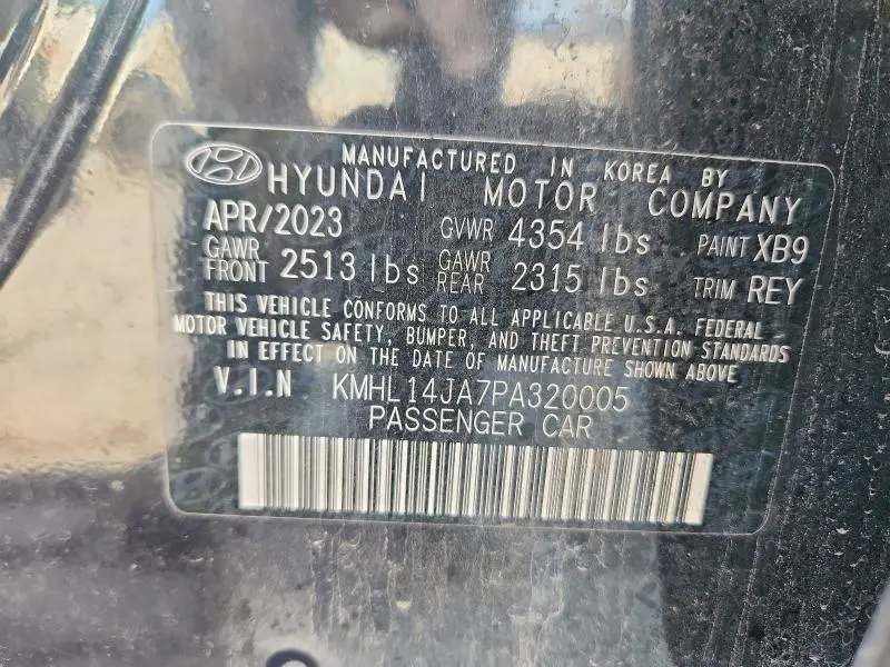 2023 HYUNDAI SONATA SEL  